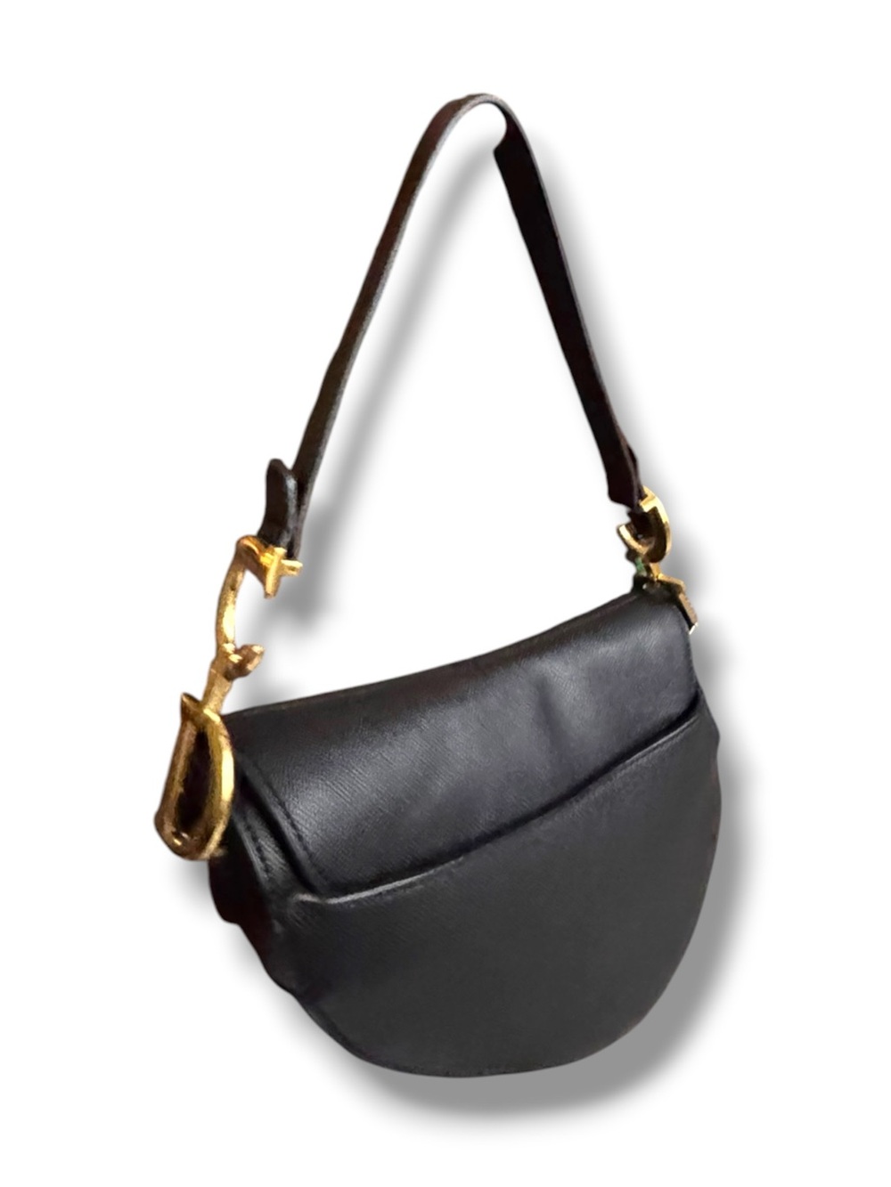Dior Black Saddle Bag - Picture 6 of 9